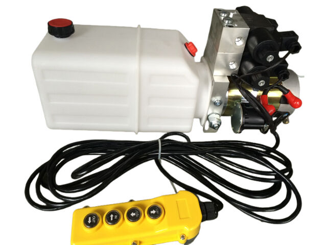 G3/8" Oil Port Mini Hydraulic Power Packs , DC 24v Hydraulic Power Pack With 8L Plastic Oil Tank