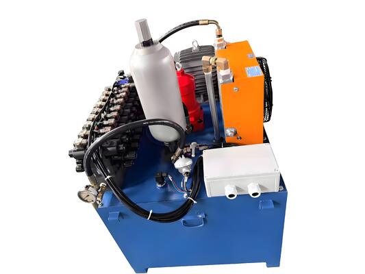 수력 유닛-6L 강철 탱크 2.5cc/R 모터 AC 380V 750W 1450RPM-2가 있는 유압 기어 펌프